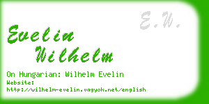 evelin wilhelm business card